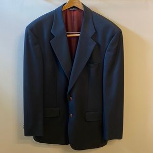 New Majer Navy Sport Coat 100% Wool